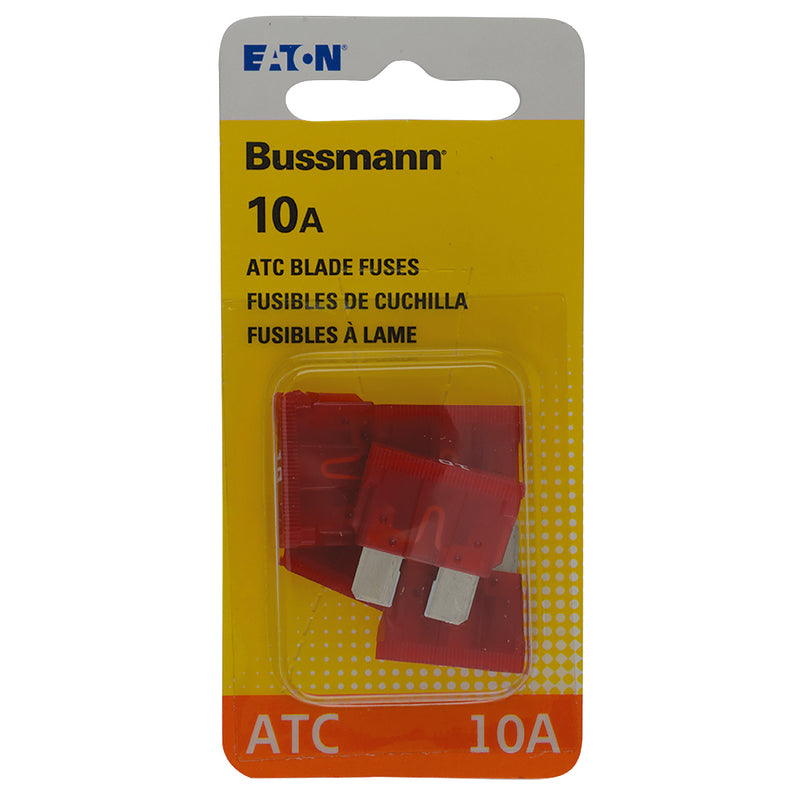 BUSS - Bussmann 10 amps ATC Red Blade Fuse 5 pk - Case of 5
