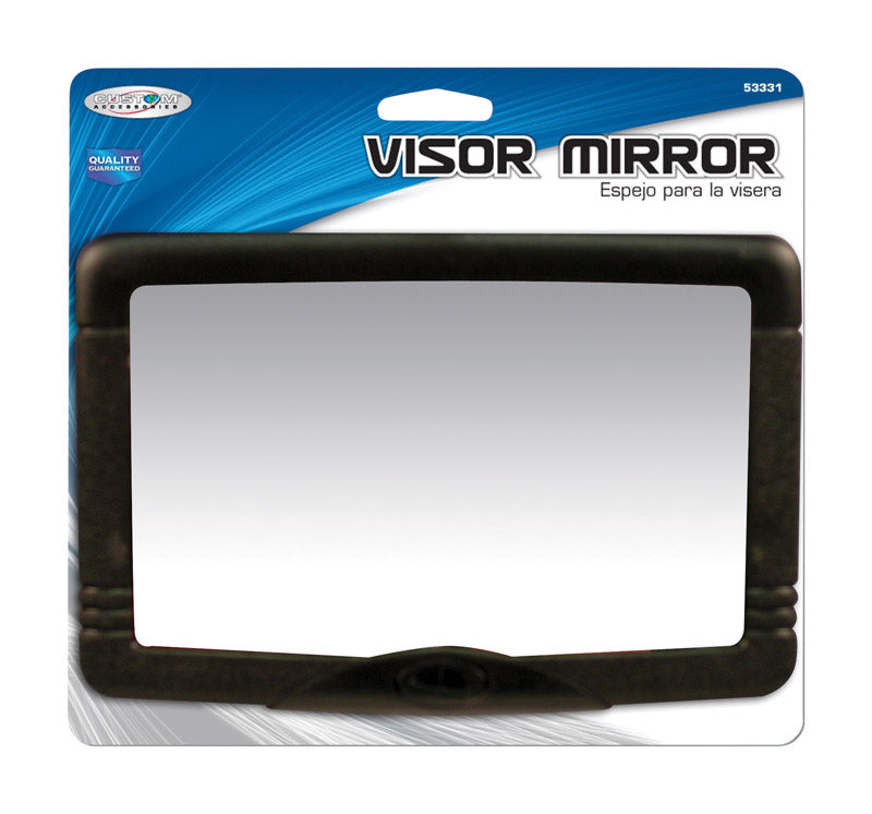 CUSTOM ACCESSORIES - Custom Accessories Black Visor Mirror For Universal 1 pk