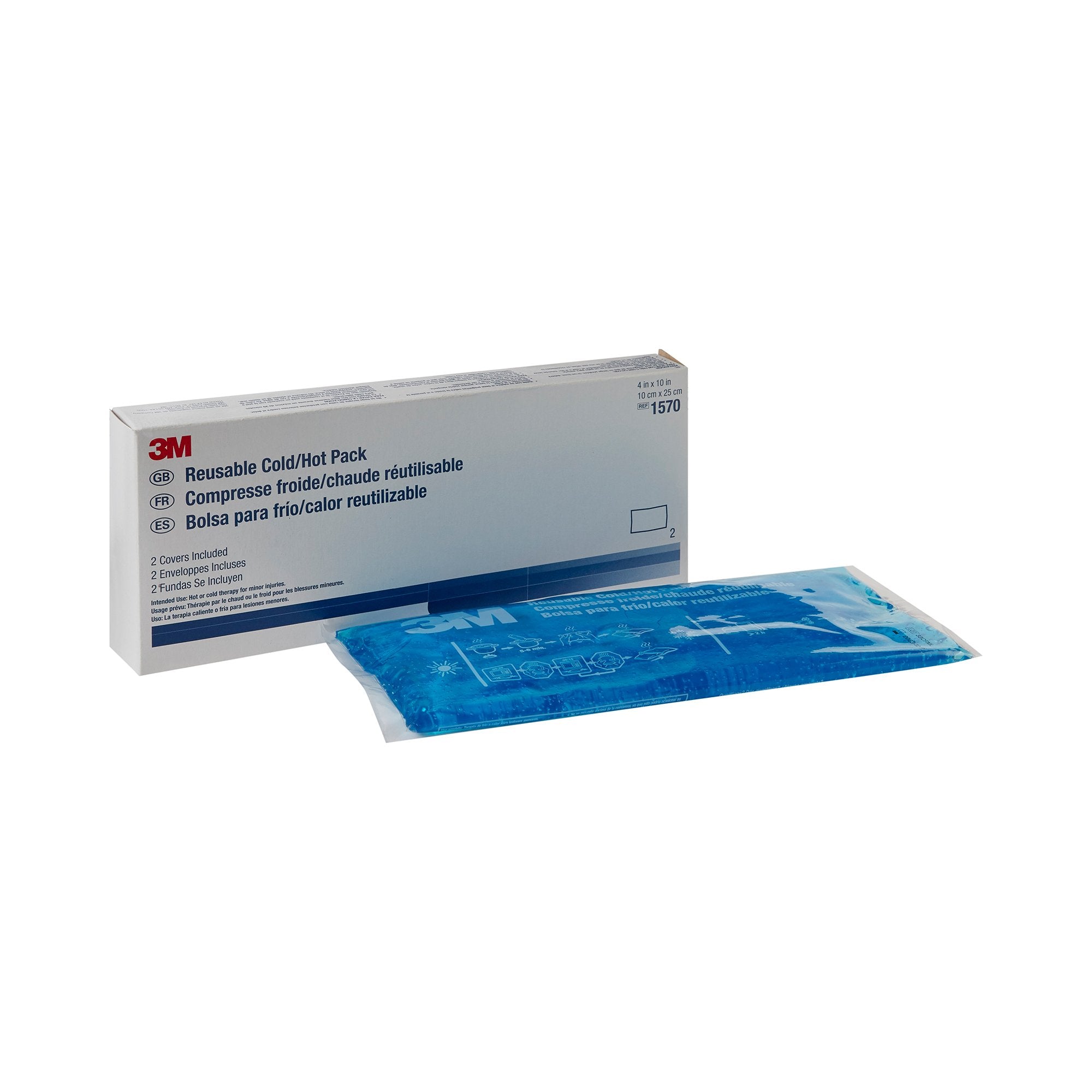 Solventum Corporation - Hot / Cold Pack 3M™ General Purpose One Size Fits Most 4 X 10 Inch Plastic / Gel Reusable [2/BX]