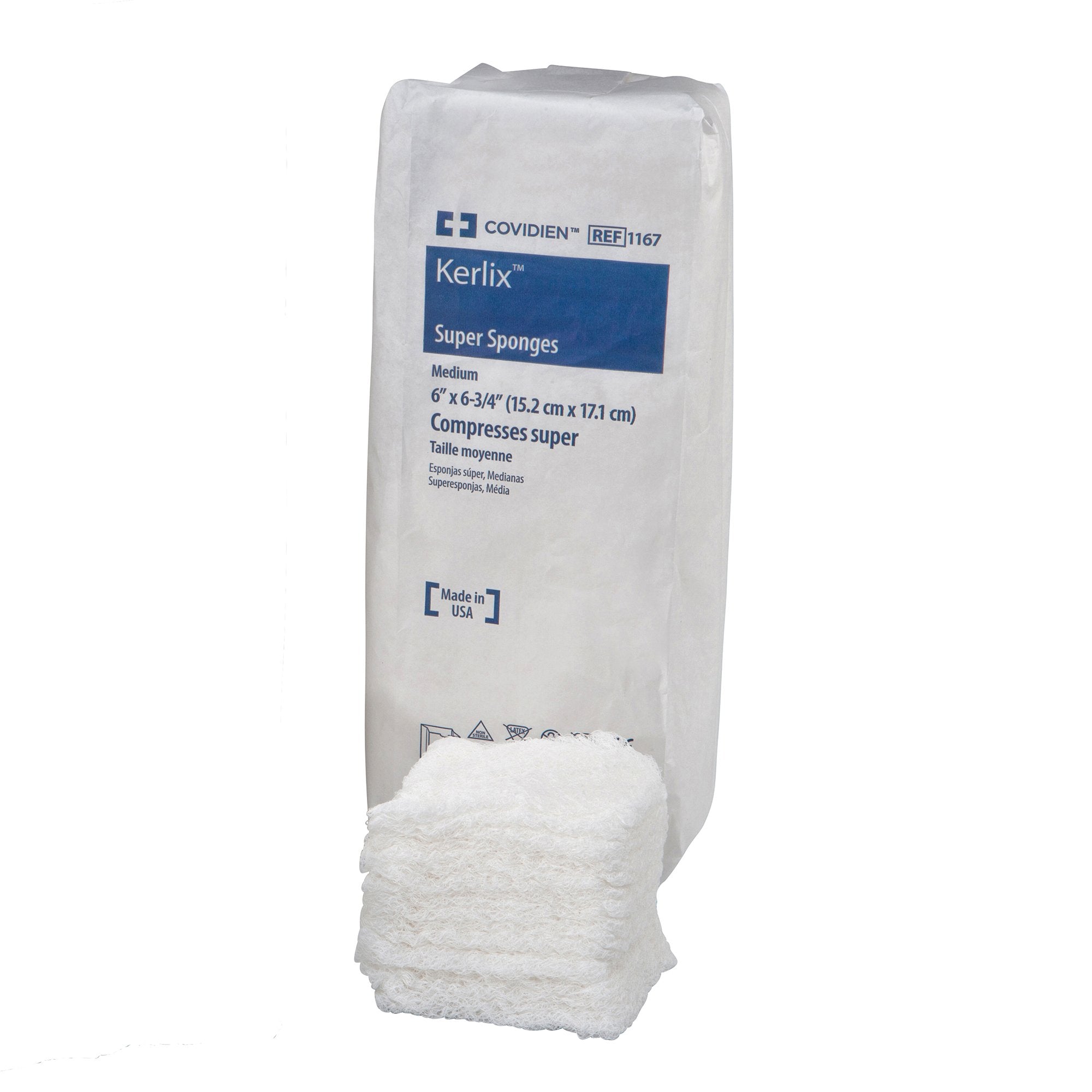 Cardinal - Fluff Dressing Kerlix™ 6 X 6-3/4 Inch 12-Ply NonSterile 100 per Pack [6/CS]