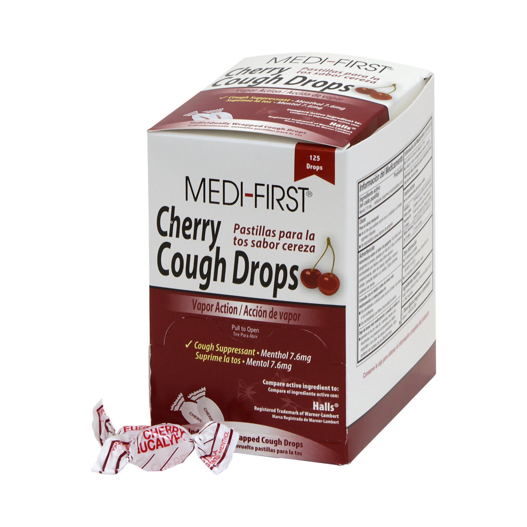Medique Products - Cold and Cough Relief Medi-First® Plus 7.6 mg Strength Lozenge 125 per Box [1/BX]