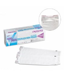 SPS Medical Supply - Sterilization Pouch Sure-Check® Ethylene Oxide (EO) Gas / Steam 3-1/2 X 22 Inch Self Seal Paper [100/BX]