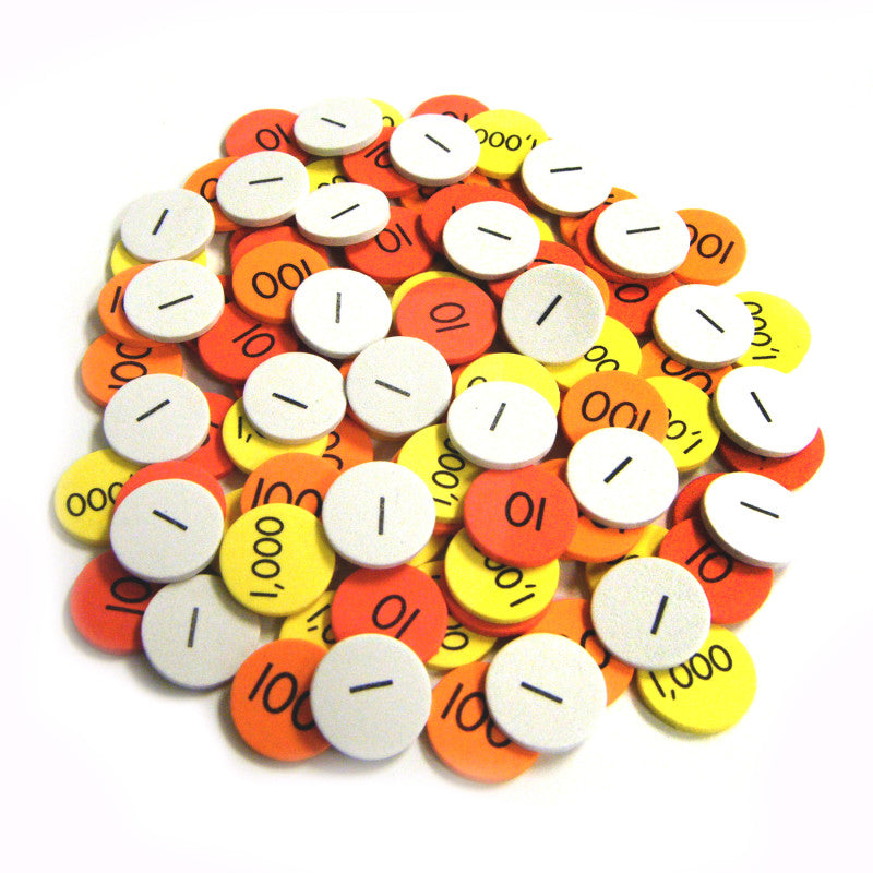 SENSATIONAL MATH - Small Group Set of Place Value Discs, 600 Discs