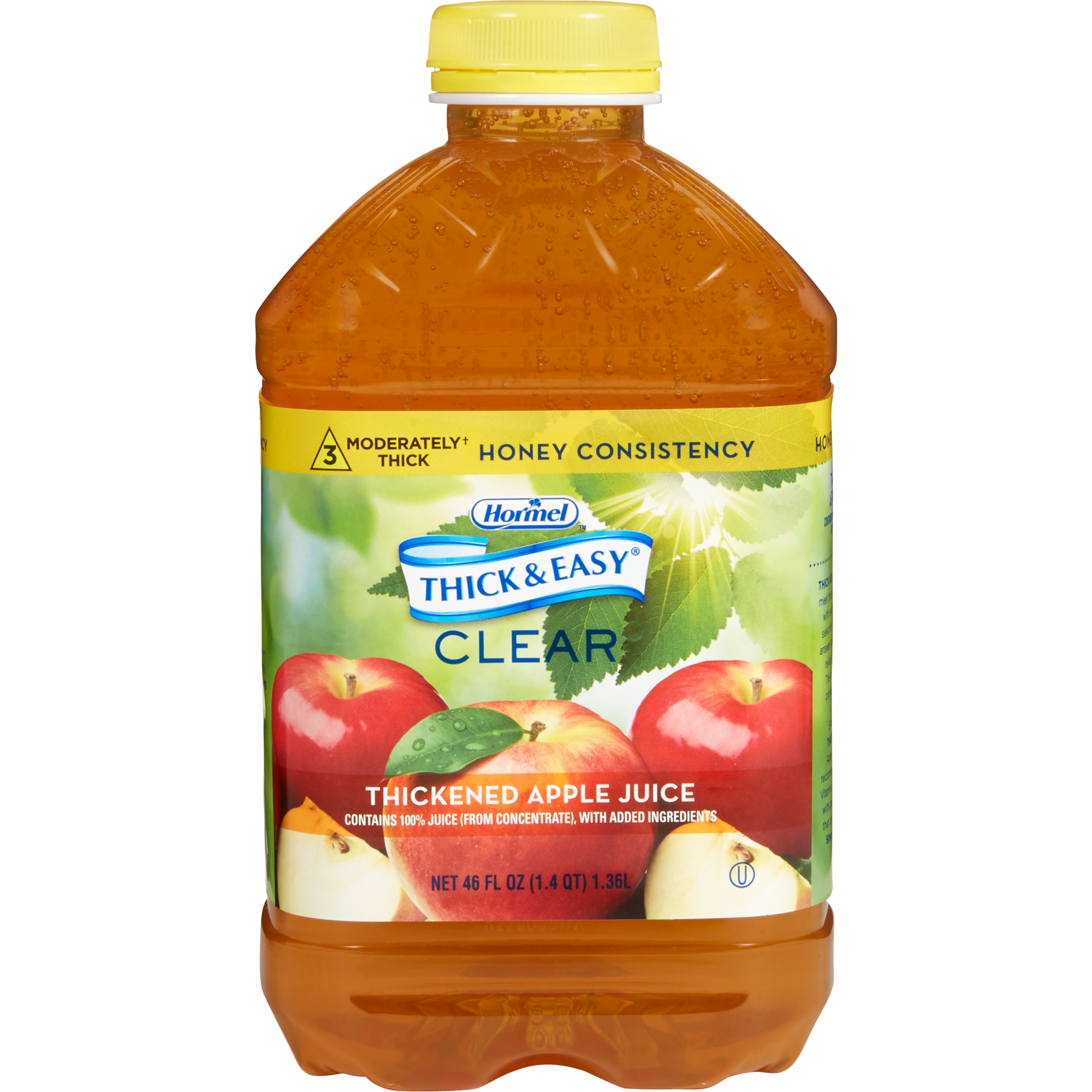 Lyons Magnus LLC - Thickened Beverage Thick & Easy® 46 oz. Bottle Apple Flavor Liquid IDDSI Level 3 Moderately Thick/Liquidized [1/EA]