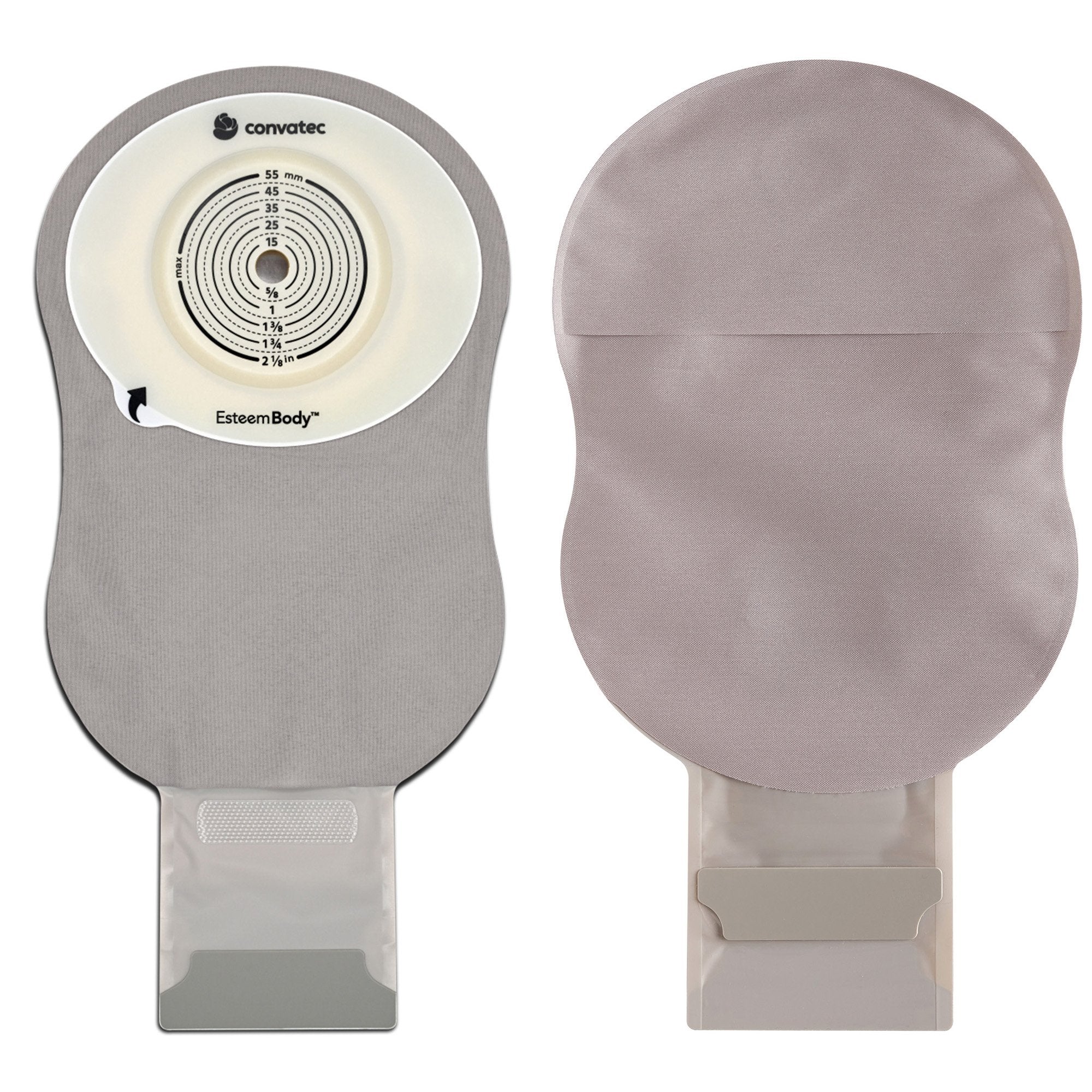 ConvaTec - Ostomy Pouch Esteem Body™ One-Piece System 11 Inch Length Deep Convex, Pre-Cut 10 to 25 mm Stoma Drainable [10/BX]