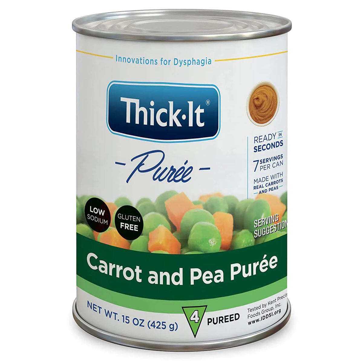 Kent Precision Foods - Thickened Food Thick-It® 15 oz. Can Carrot and Pea Flavor Puree IDDSI Level 4 Extremely Thick/Pureed [1/EA]