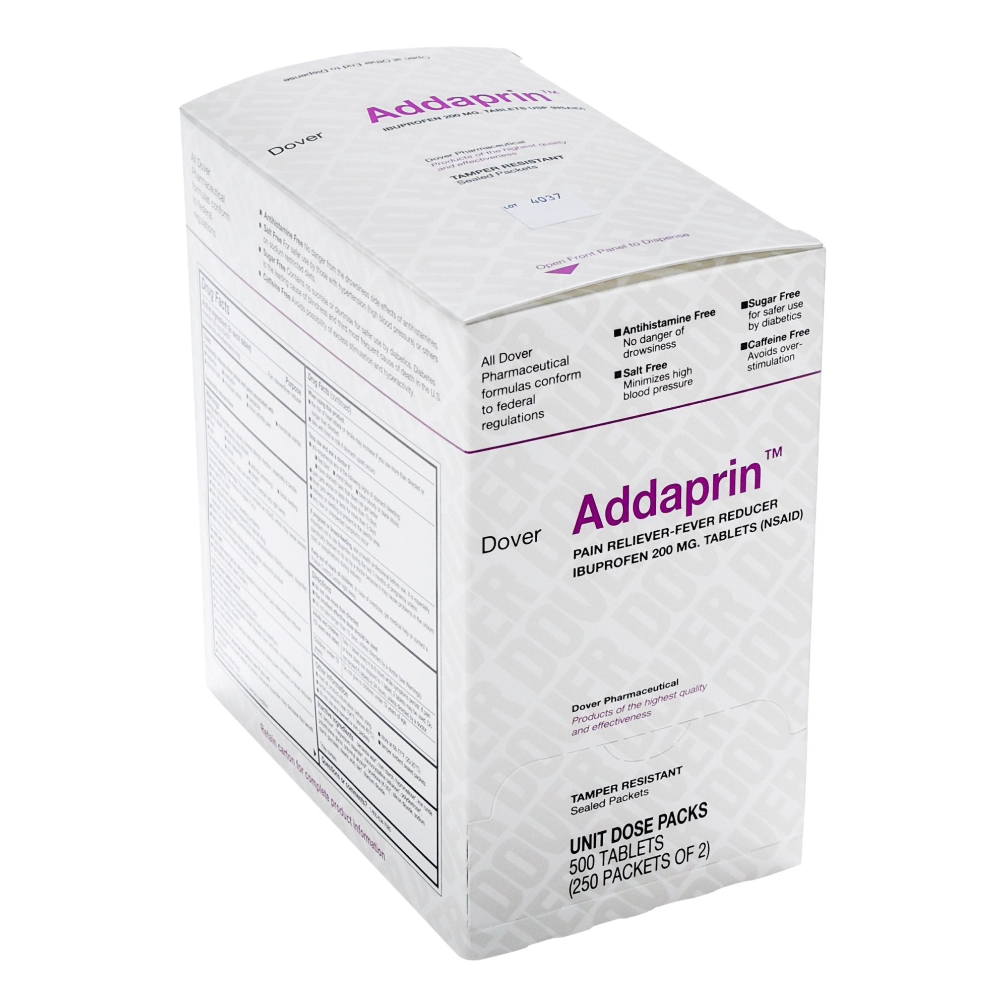 Medique Products - Pain Relief Addaprin™ 200 mg Strength Ibuprofen Tablet 250 per Box [250/BX]