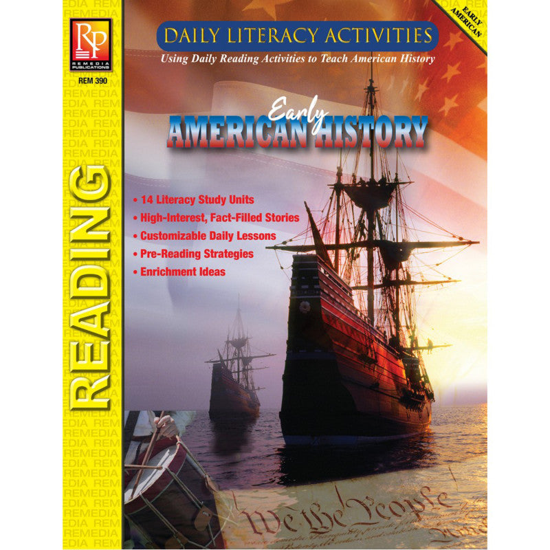 REMEDIA PUBLICATIONS - Daily Literacy Activities: Early American History Reading