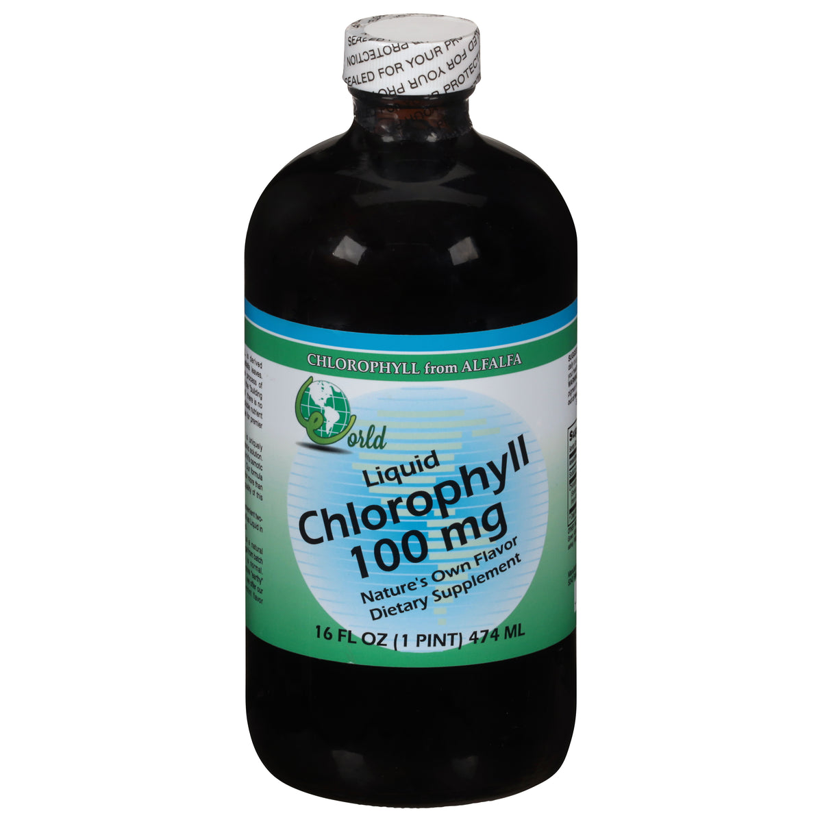 World Liquid 100 mg Chlorophyll 16 fl oz - Case of 1