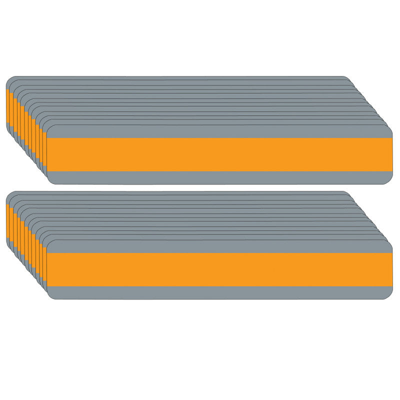 ASHLEY PRODUCTIONS - Double Wide Sentence Strip Reading Guide, 1-1/4" x 7-1/4", Orange, Pack of 24