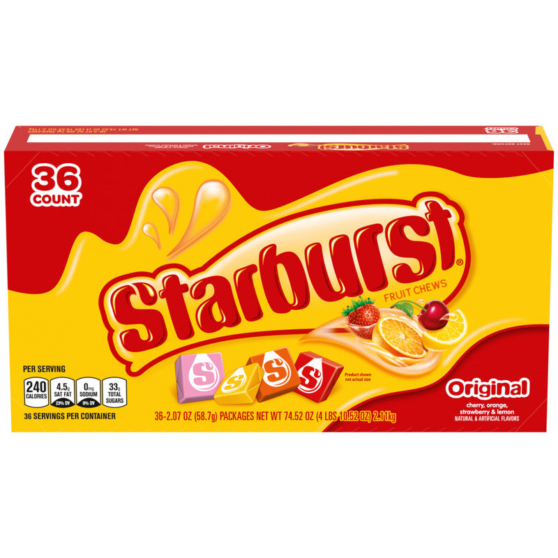 STARBURST - Starburst Original Fruits Chewy Candy 2.07 oz - Case of 36