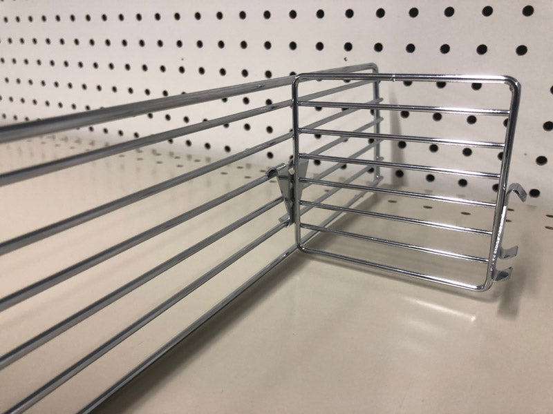 TRION - Silver Steel Shelf Divider 3 in. H X 4 in. W 10 pk