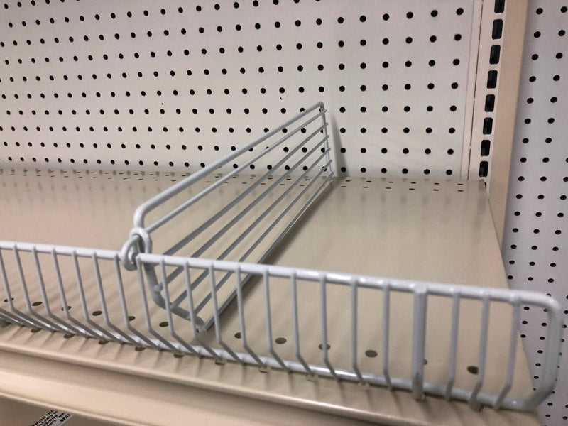 TRION - 3 in. H X 1/2 in. W X 16 in. L Powder Coated Gray Shelving Unit