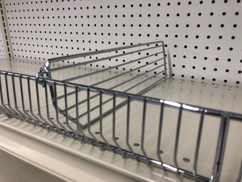 TRION - 3 in. H X 1/2 in. W X 15 in. L Silver Steel Wire Divider 20 pk