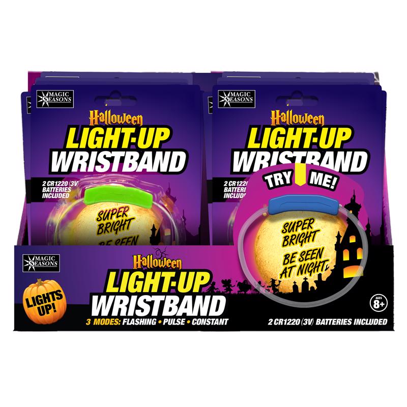 MAGIC SEASONS - Magic Seasons Fun Flashers LED Halloween Light-Up Wristband 1 pk - Case of 24