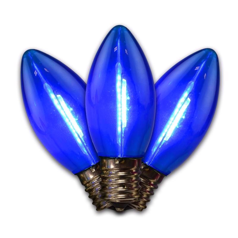 HOLIDAY BRIGHT LIGHTS - Holiday Bright Lights LED C9 Blue 25 ct Replacement Christmas Light Bulbs [BU25FLDSC9-TBLA]