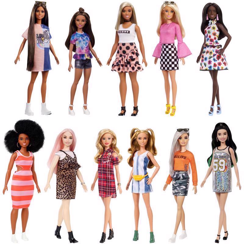 BARBIE - Barbie Fashionista Doll Assortment Plastic/Polyester Multicolored - Case of 4