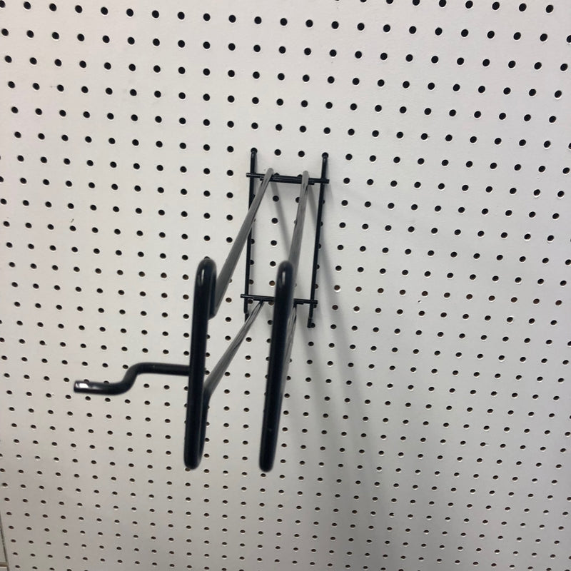 TRION - 16 in. Black Metal Broom Hook Display Double Arm Broom Hook 1 pk