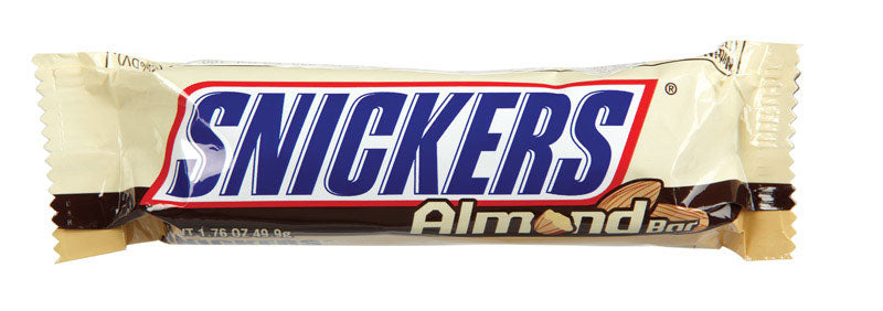 SNICKERS - Snickers Milk Chocolate, Caramel, Almonds, Nougat Candy Bar 1.76 oz - Case of 24