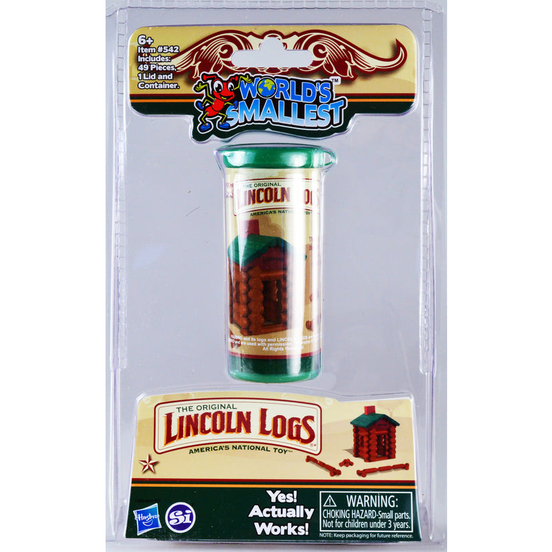SUPER IMPULSE - Super Impulse Worlds Smallest Lincoln Logs Wood Brown/Green 49 pc