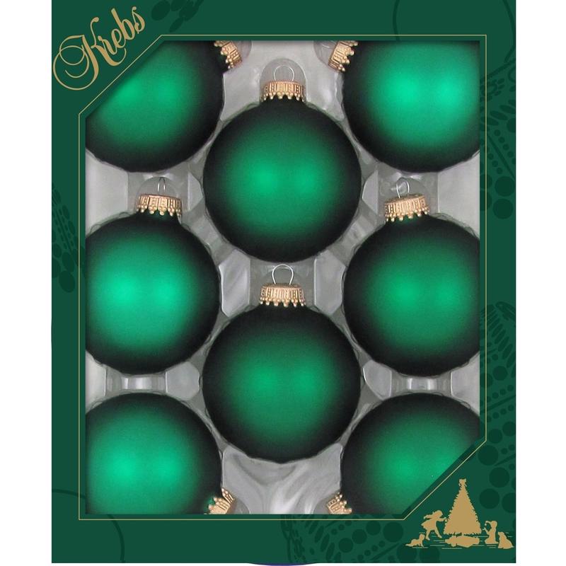 CHRISTMAS BY KREBS - Christmas by Krebs Green Velvet Ball Ornament - Case of 12
