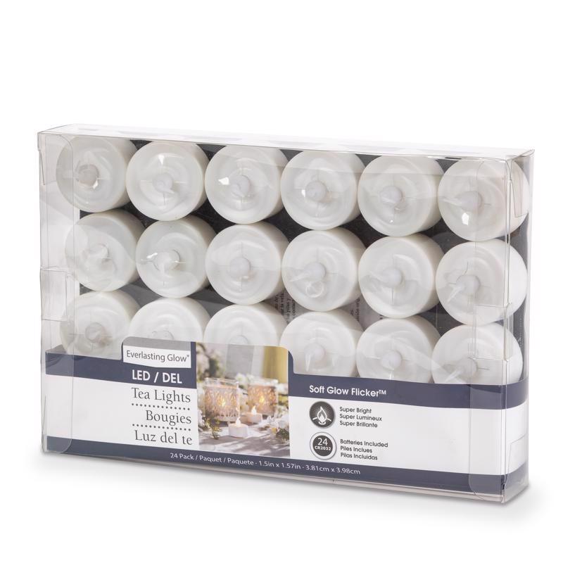 MATCHLESS - Matchless Darice White Unscented Scent Tealight Flameless Flickering Candle [32659]