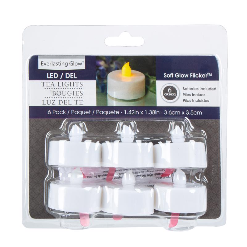 MATCHLESS - Matchless Darice White Unscented Scent Tealight Flameless Flickering Candle [23097]