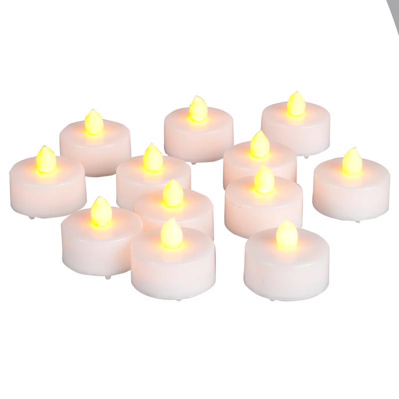 MATCHLESS - Matchless Darice Ivory No Scent Scent Tealight Flameless Flickering Candle