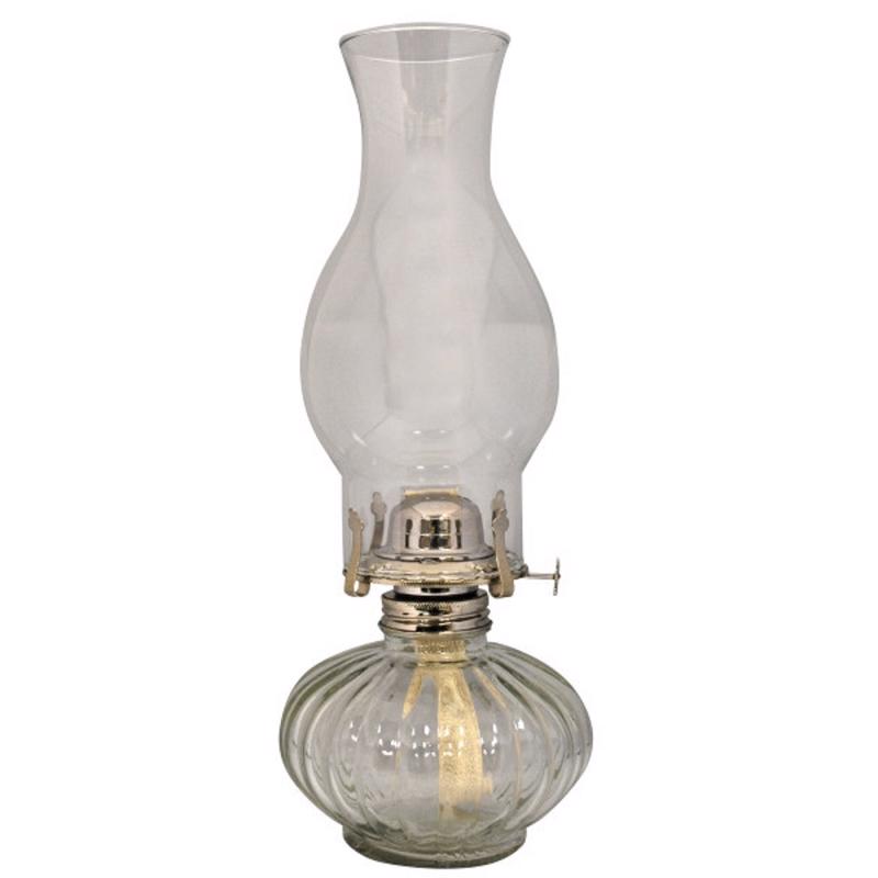 LAMPLIGHT FARMS - Lamplight Farms Clear Glass 13.81 in. Ellipse Oil Lamp 1 pc - Case of 4