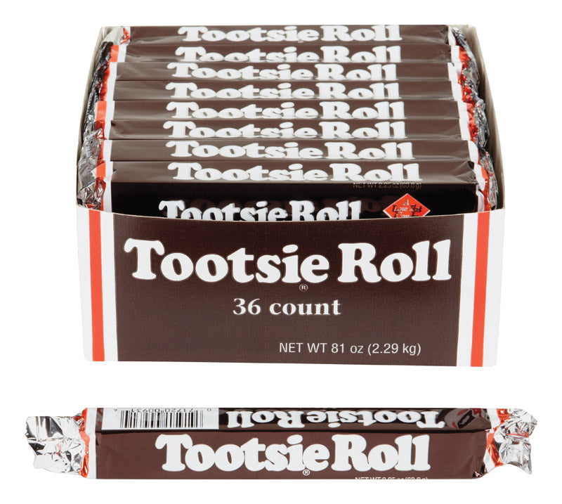 TOOTSIE ROLL - Tootsie Roll Chocolate Chewy Candy 2.25 oz - Case of 36