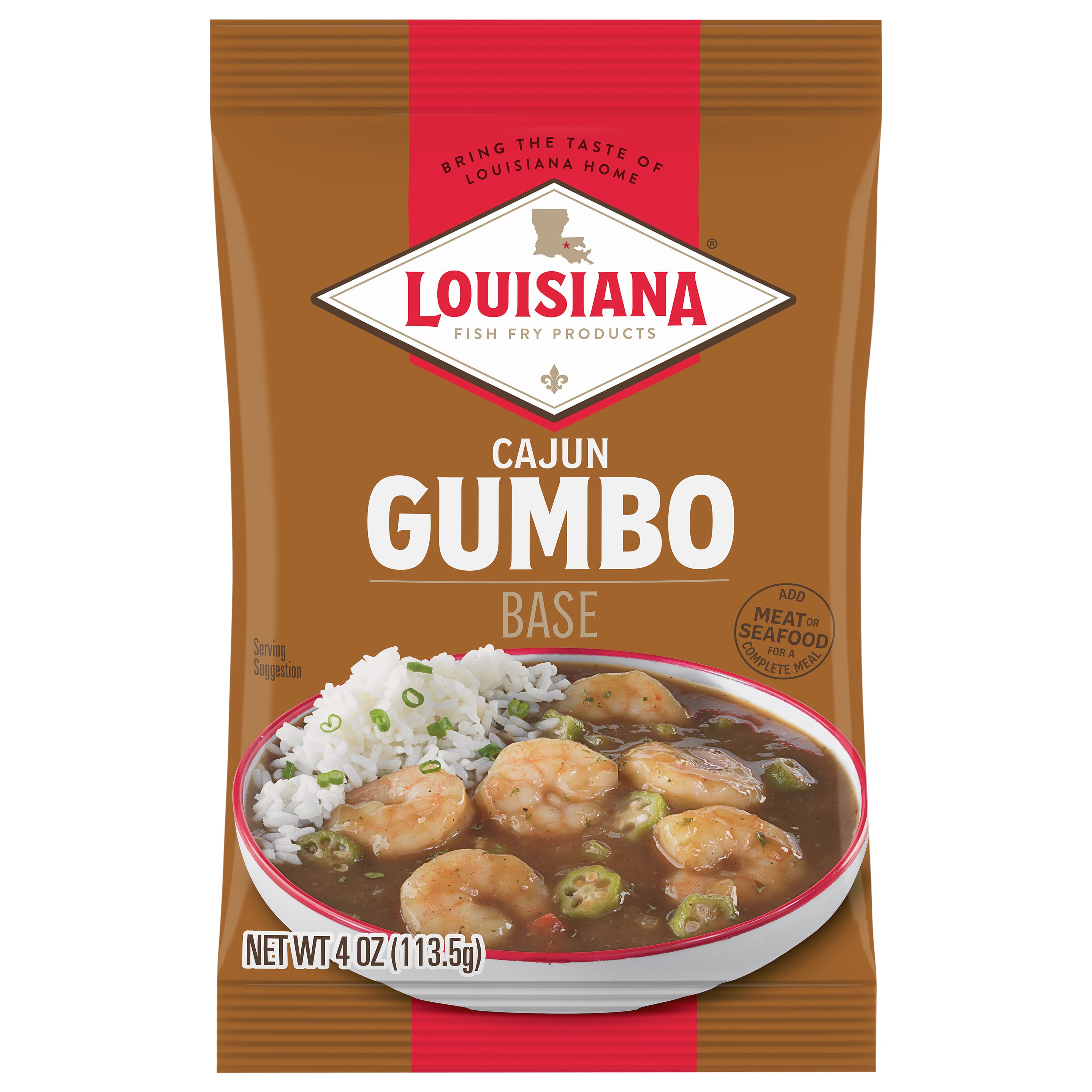 Louisiana Fish Fry Products Cajun Gumbo Base 4 oz - Case of 12