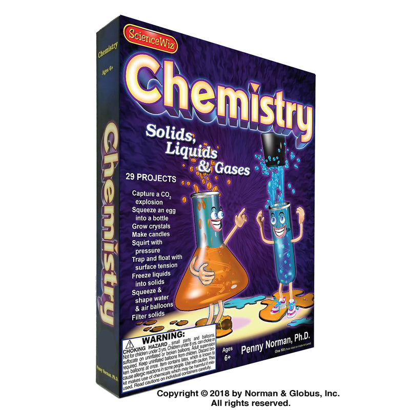 SCIENCE WIZ - Science Wiz Chemistry Kit Games/Science STEM Learning Chemistry 1 pk