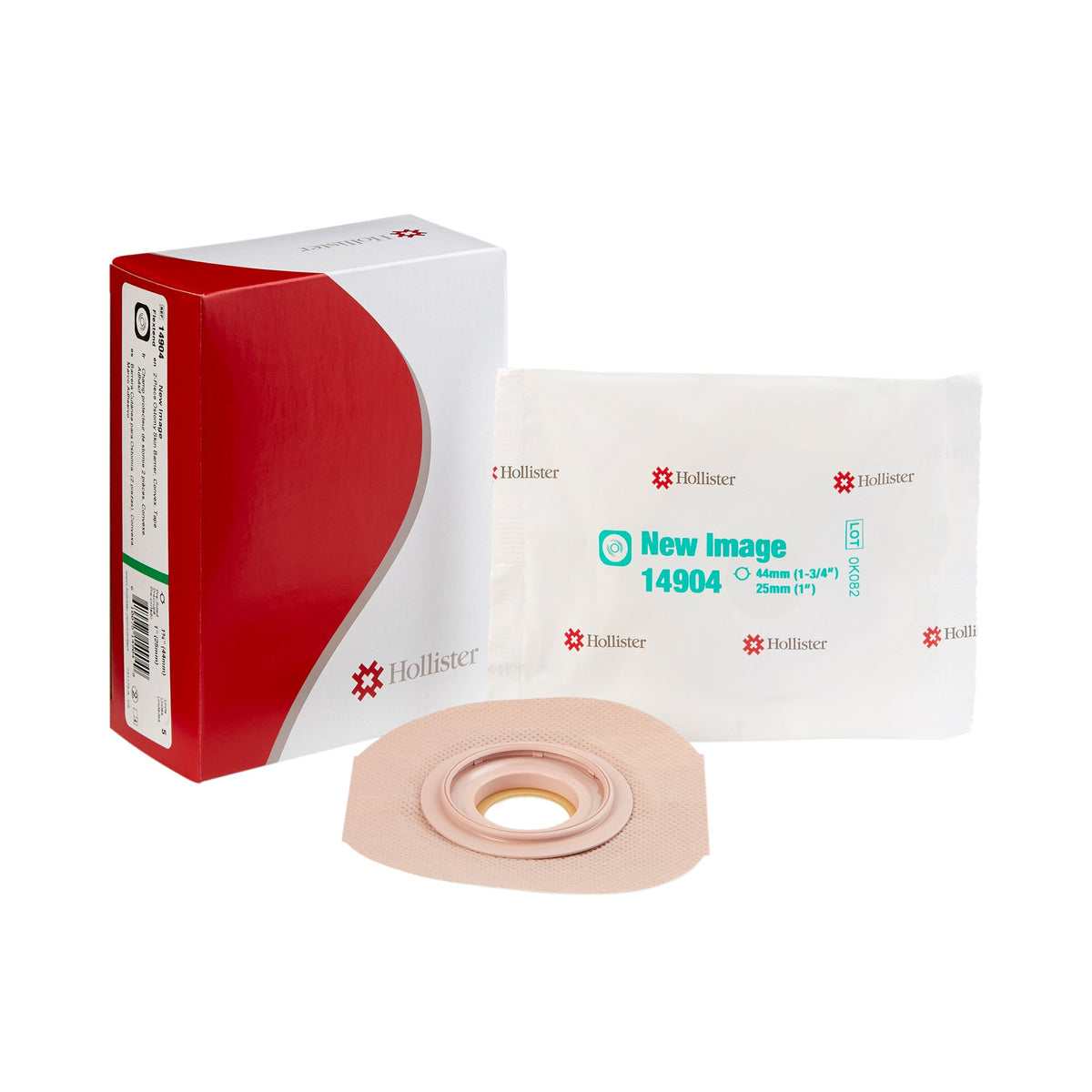 Hollister - Ostomy Barrier FlexTend™ Precut, Extended Wear Adhesive Tape 44 mm Flange Green Code System Hydrocolloid 1 Inch Opening [5/BX]