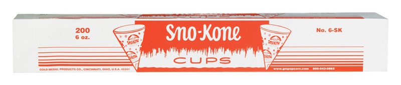 GOLD MEDAL - Gold Medal Sno-Kone Sno-Kone Cups
