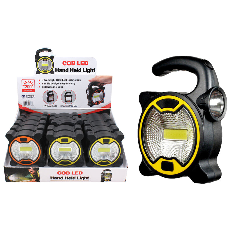 DIAMOND VISIONS - Diamond Visions COB Hand-Held Worklight Plastic 1 pc - Case of 15