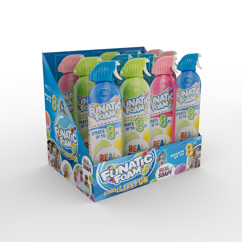 LICENSE 2 PLAY - License 2 Play Funactic Foam Spray Foam Assorted 1 pc - Case of 12