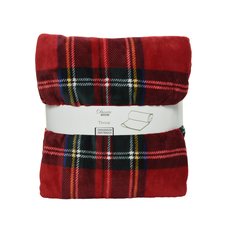 DECORIS - Decoris Plaid Blanket 1 pk - Case of 6