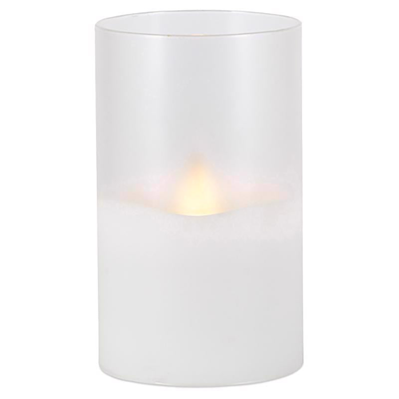 EVERLASTING GLOW - Everlasting Glow White No Scent Scent Flameless Hand Poured Candle - Case of 6 [45604]