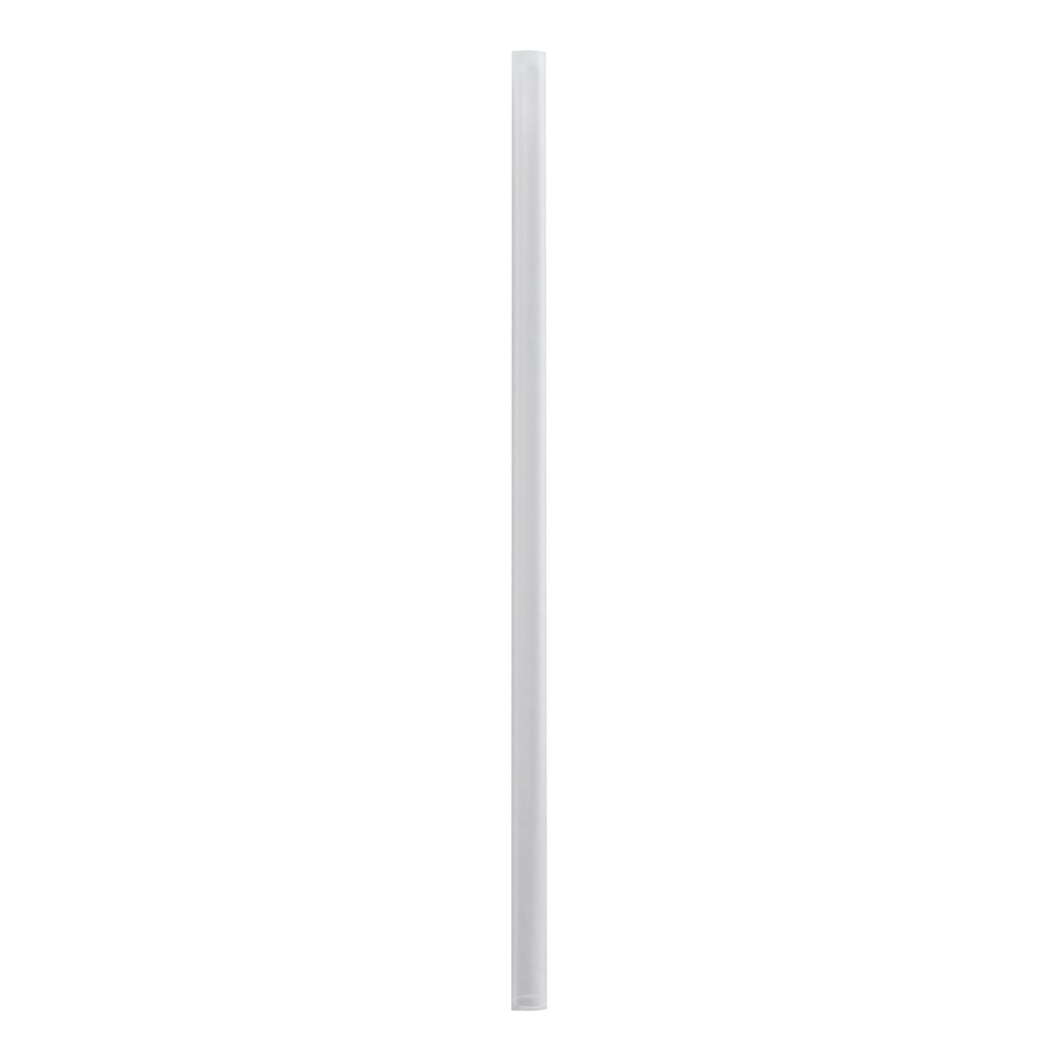 Giant Straws, 7.75", Polypropylene, Clear, 150/Pack, 10 Packs/Carton