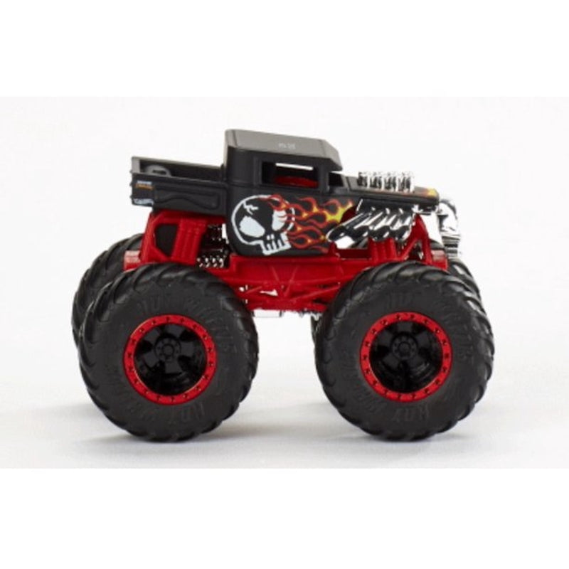 HOT WHEELS - Hot Wheels Monster Trucks Cars Die Cast Black/Red - Case of 4