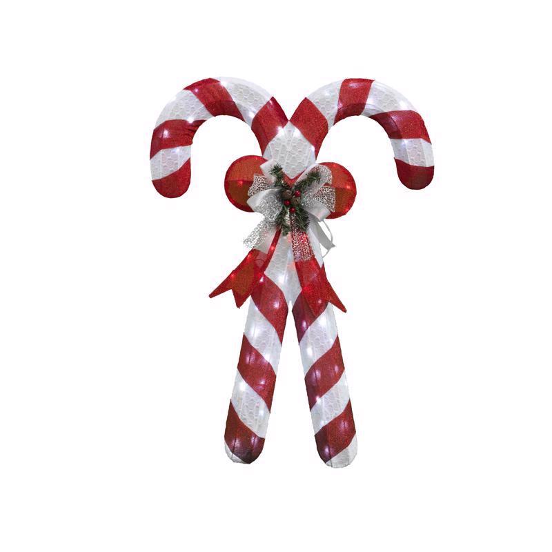 CELEBRATIONS - Celebrations LED Red/White Lighted Candy Can 3.5 ft. Yard Decor