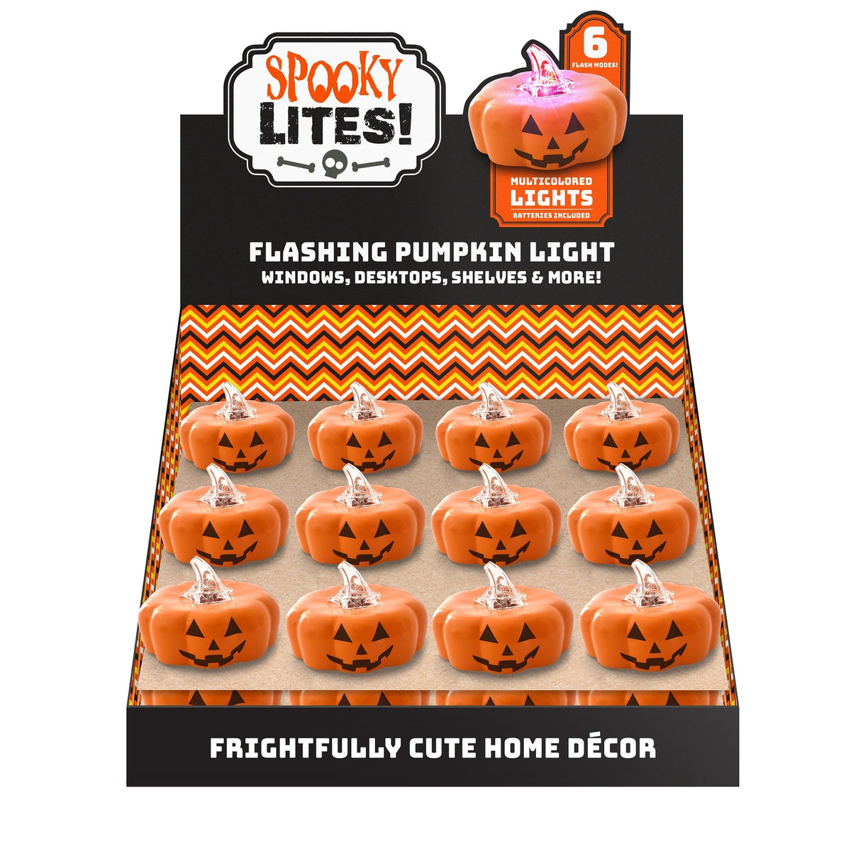 DM Merchandising Spooky Lites Multicolored 3 in. Flashing Lights - Case of 24