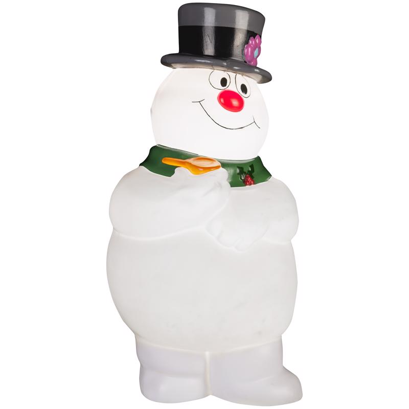 WARNER BROTHERS - Warner Brothers Incandescent White Frosty With Scarf 2 ft. Blow Mold