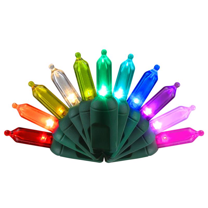 CELEBRATIONS - Celebrations Platinum LED T5 Multicolored 50 ct String Christmas Lights 25 ft. [RGBWWAT5A]