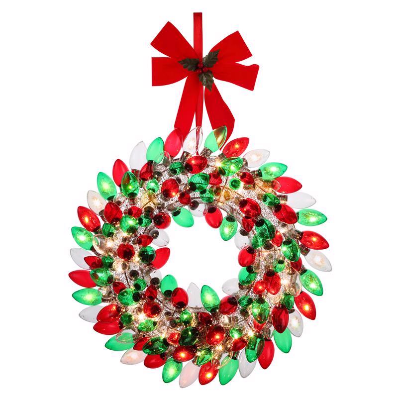 MR. CHRISTMAS - Mr. Christmas 18 in. D LED Prelit Multicolored Bulb Wreath