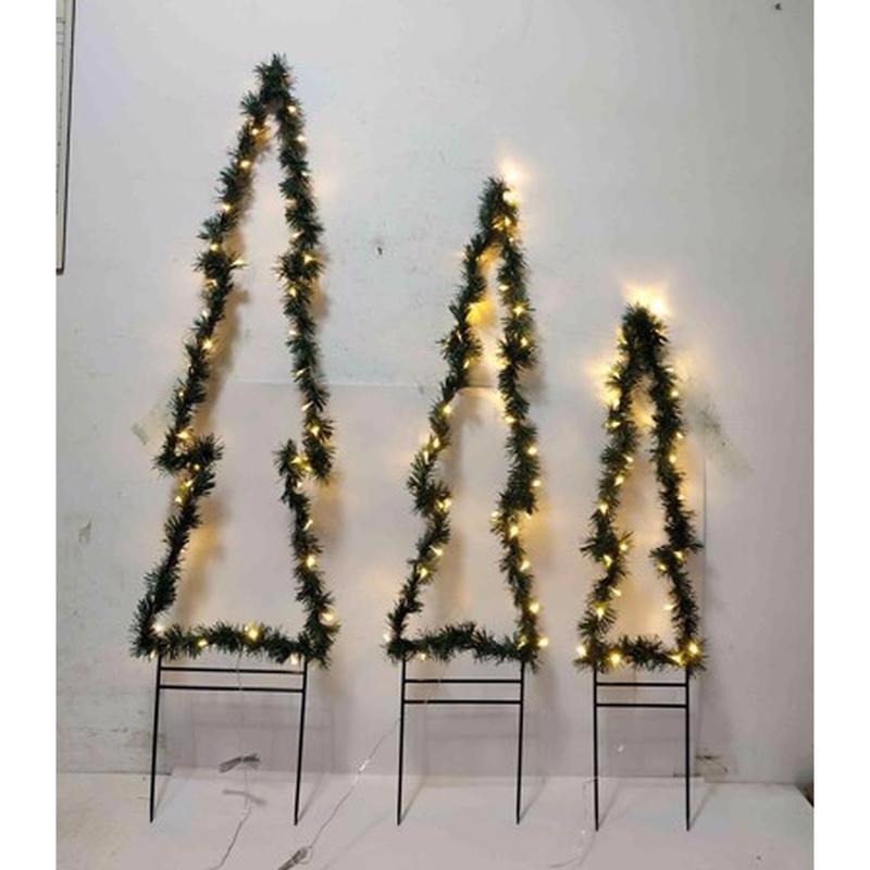 SULLIVANS - Sullivans LED Clear/Warm White Christmas Tree Stake 63.25 in. Yard Decor