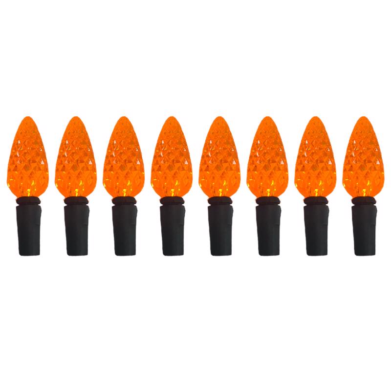 CELEBRATIONS - Celebrations Orange 100 ct 2 in. LED C6 Halloween String Lights
