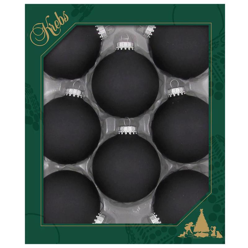 CHRISTMAS BY KREBS - Christmas By Krebs Ebony Velvet Ball Ornaments 2-5/8 in. - Case of 12