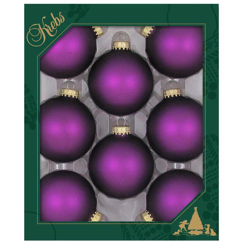 CHRISTMAS BY KREBS - Christmas By Krebs Purple Magic Velvet Ball Ornament 2-5/8 in. - Case of 12
