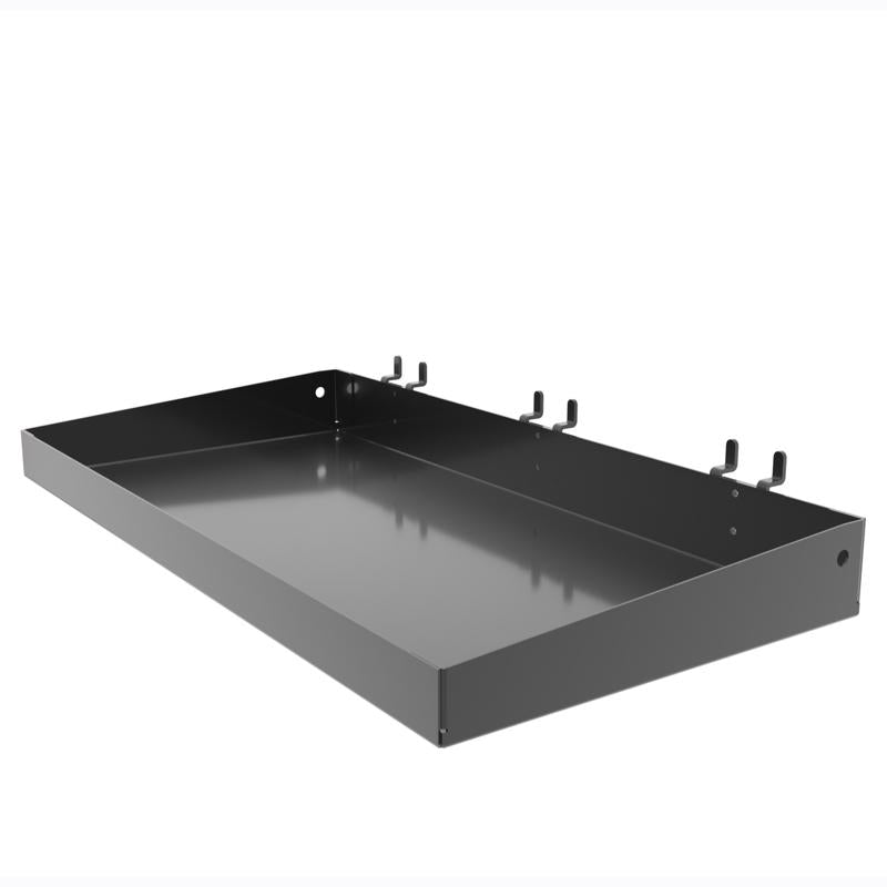 VULCAN INDUSTRIES - 2 in. H X 15 in. W X 8 in. D Black Metal 3 prong Display Shelf
